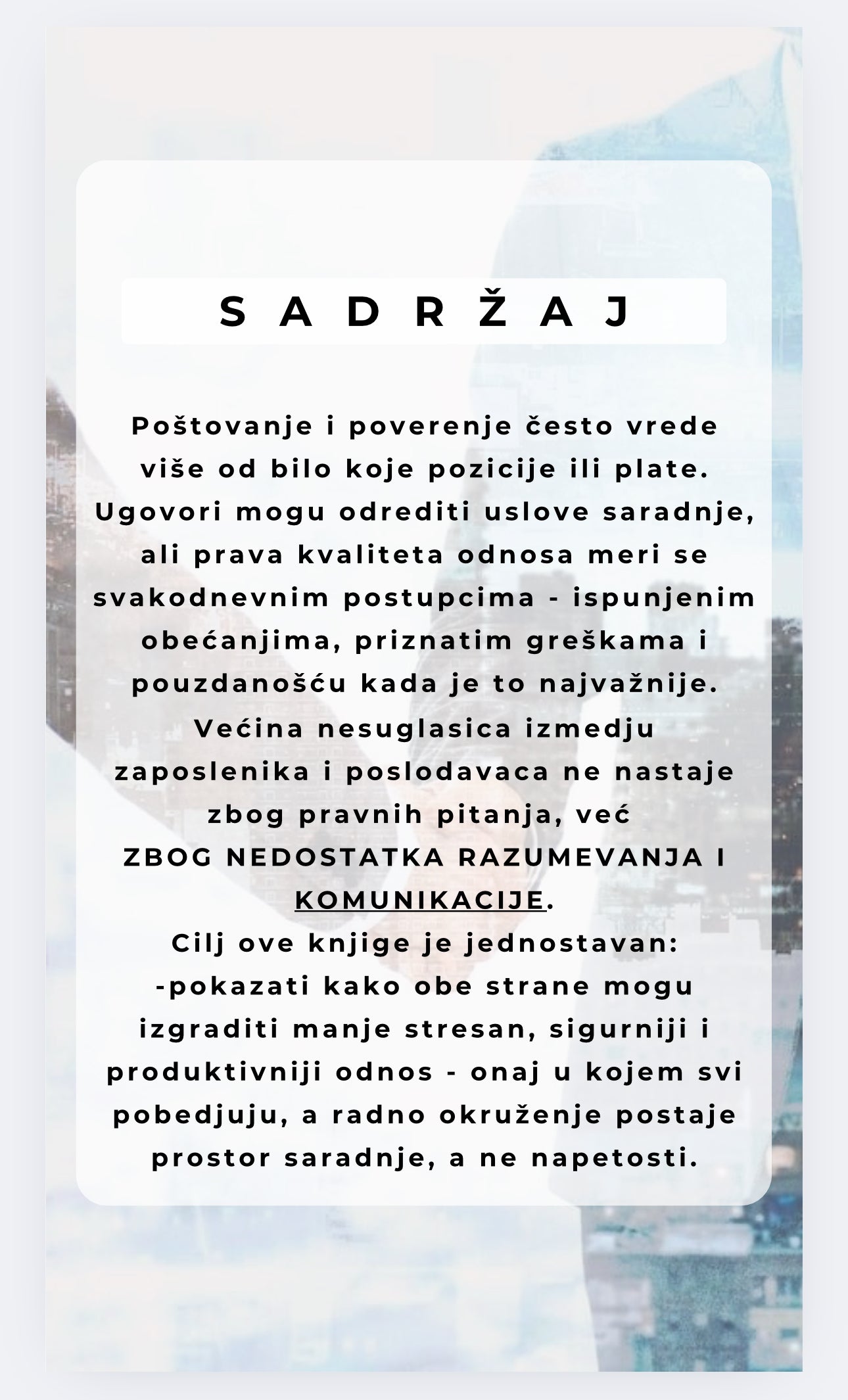 Knjiga koju bi svaki radnik i svaki poslodavac morali da pročitaju pre nego što potpišu ugovor.